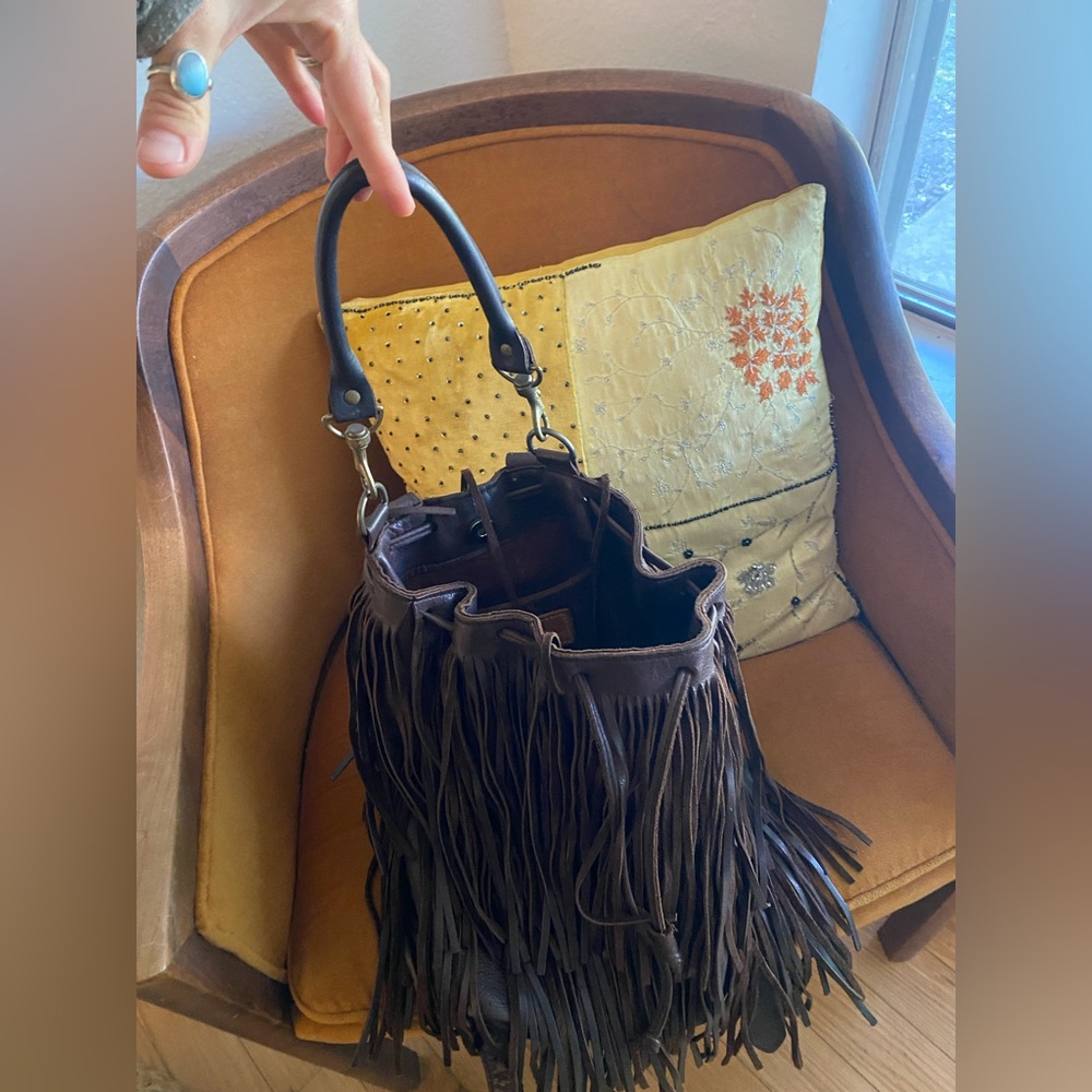 Glorious fringe purse handmade by the McFadin sisters